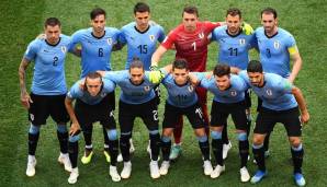 Mit diesen elf Spielern ging Uruguay ins Viertelfinale.