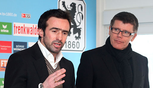 Der TSV 1860 München um Miroslav Stevic (l.) und Manfred Stoffers (r.) kommt nicht zur Ruhe