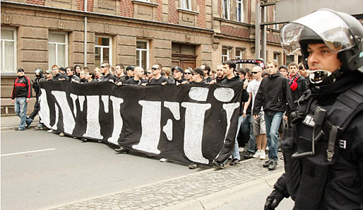 Nürnbergs Fans demonstrierten vor dem Derby gegen Fürth