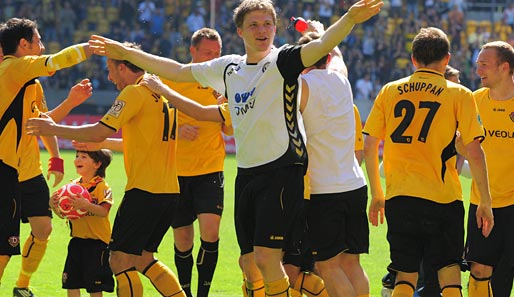 Das Hinspiel gegen Osnabrück ist ausverkauft: Dynamo Dresden will den Aufstieg in die 2. Liga feiern