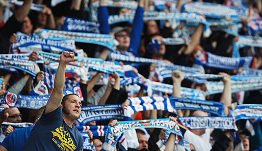 Einige Fans von Hansa Rostock benahmen sich beim Auswärtsspiel in Frankfurt daneben