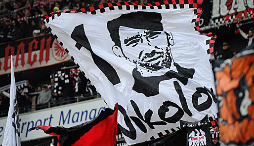 Eine Legende bei den Fans: Oka Nikolov, Torhüter von Eintracht Frankfurt