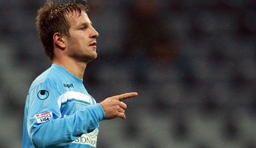 Stefan Aigner traf im Test gegen CFR Cluj zweimal beim 2:1-Sieg der Löwen