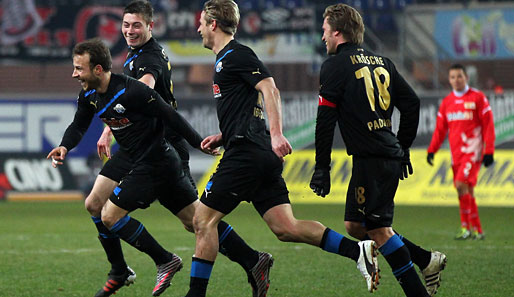 Der SC Paderborn mit Alban Meha (l.) ist das Überraschungsteam der 2. Liga
