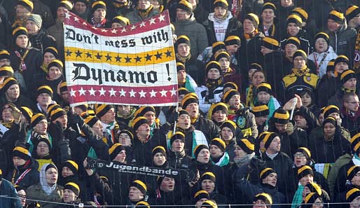 Die Fans von Dynamo Dresden sorgen für ein ausverkauftes Geisterspiel