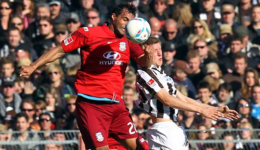 Gledson (l.) wechselte 2009 von Hansa Rostock zum FSV Frankfurt
