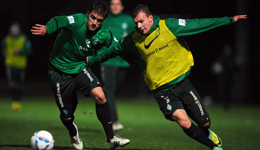 Lennart Thy (r.) spielte zuletzt häufig für Werders zweite Mannschaft