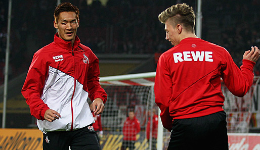 Abwehrspieler Makino (l.) blieb beim 1. FC Köln lediglich die Rolle des Ergänzungsspielers