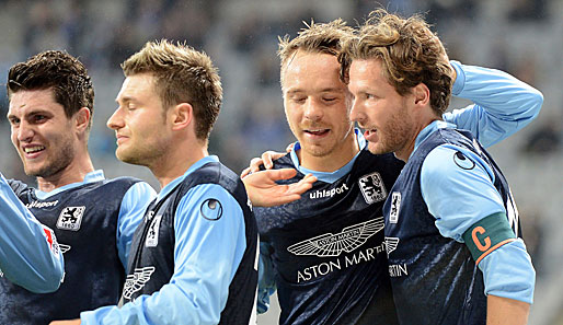 Jubel in blau: Die Sechziger hoffen gegen den SV Sandhausen auf drei Punkte