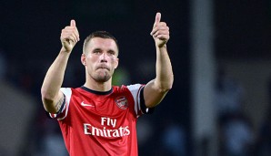 Lukas Podolski spielt inzwischen in London beim FC Arsenal