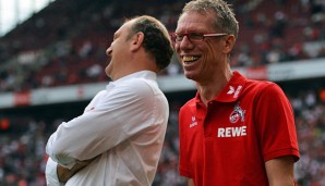 Peter Stöger (r.) und Jörg Schmadtke sind die neuen Macher beim 1. FC Köln