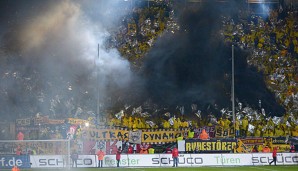 Ärger für Dynamo: Rund um das Spiel in Bielefeld gab es Ausschreitungen