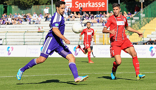 Adriano Grimaldi (l.) erzielte in der laufenden 3. Liga-Saison bereits 12 Tore für den VfL Osnabrück