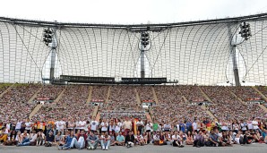 Das Olympiastadion in München wird oft für Public Viewings verwendet