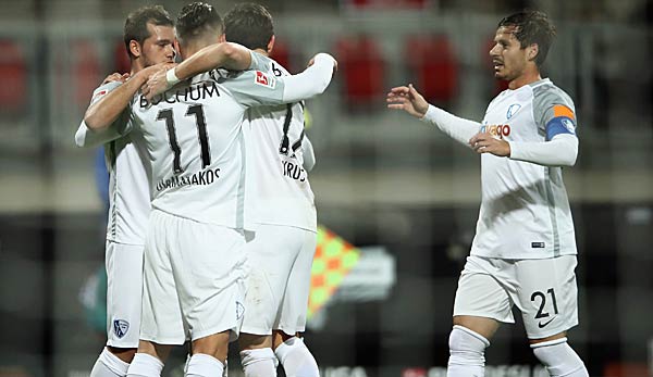 Diamantakos vom VfL Bochum erzielt sein erstes Tor für das Team von Rasiejewski gegen den Club