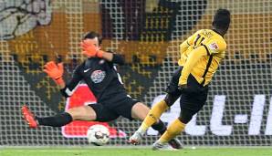 Moussa Kone sorgte in der 26. Minute für den Ausgleich für Dynamo Dresden.