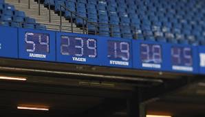 Die Stadion-Uhr des HSV wurde nun abgenommen.