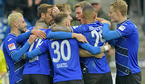 Arminia Bielefeld hat auch gegen Regensburg gewonnen.