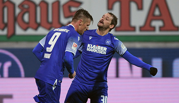 Come on: Anton Fink vom Karlsruher SC kann das Duell in der 2. Liga mit dem VfL Osnabrück kaum erwarten.
