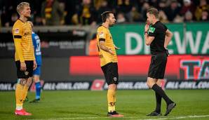 Dynamo Dresden war im Spiel gegen Darmstadt mit der Entscheidung der Schiedsrichter nicht einverstanden.