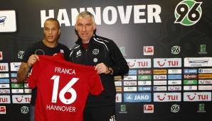 Franca (2013 bis 2015 bei Hannover 96, Defensives Mittelfeld, kam für 1,3 Millionen Euro von Mirassol FC) - 0 Spiele, 0 Tore, 0 Assists
