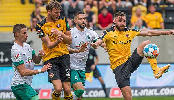 Klare Sache im Hinspiel: Am 8. Spieltag dieser Zeitliga-Saison hat Dynamo Dresden mit 3:0 gegen Werder Bremen gewonnen.