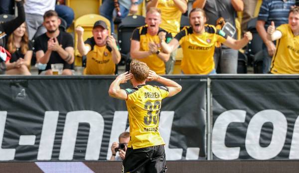 Christoph Daferner erzielte am letzten Spieltag für Dynamo Dresden den goldenen Siegtreffer und bescherte damit dem Verein den 100. Sieg in der 2. Bundesliga.