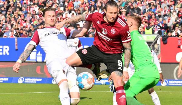 Der 1. FC Nürnberg verpasste nach vier Siegen zuletzt gegen Dresden den nächsten Dreier.