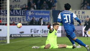 Ito erzielt das 2:0 für Magdeburg gegen Kaiserslautern.
