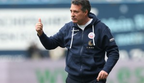 Rostocks neuer Trainer Alois Schwartz fährt nach drei Pleiten zum Start den ersten Sieg mit Hansa ein.