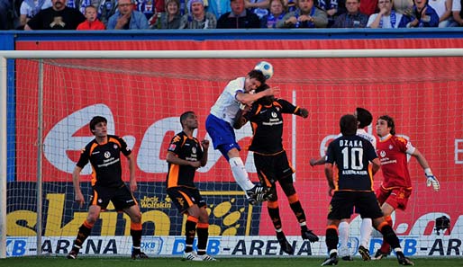 Rostocks Mario Fillinger erzielte gegen Kaiserslautern zwei fast identische Kopfballtore