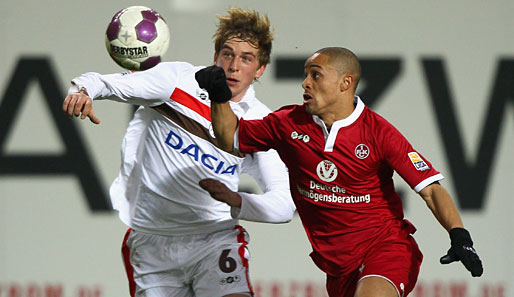 Sidney Sam (r.) brachte den 1. FC Kaiserslautern in Führung