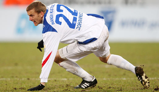 Gardar Johannsson erzielte beide Treffer für Hansa Rostock