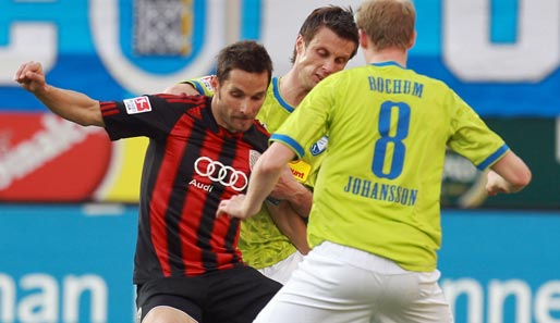 Stefan Leitl (l.) traf für Ingolstadt zum 3:0 gegen den VfL Bochum