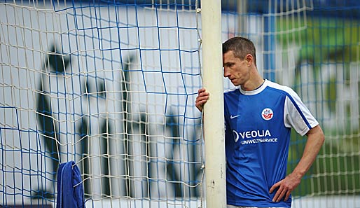 Konsterniert: Marek Mintal und Hansa Rostock kamen gegen den FSV Frankfurt unter die Räder