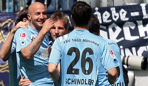 Beim Sieg gegen den FC Ingolstadt hatten die Löwen von 1860 München einiges zu bejubeln