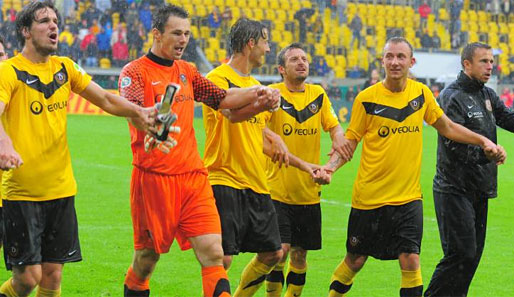Dynamo Dresden feiert den ersten Sieg in dieser Saison