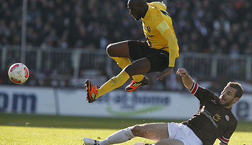 Mickael Pote erzielte das 2:0 für Dynamo Dresden beim FC St. Pauli