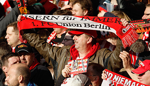 Die Fans von Union Berlin sahen ein umkämpftes Spiel ihrer "Eisernen" gegen Duisburg