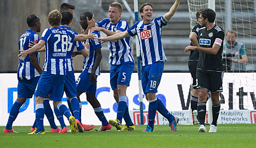 Hertha BSC bejubelt den dritten Sieg in Serie