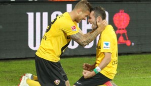 Erfolgsduo: Tobias Kempe und Idir Ouali trafen gegen den FCK