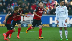 Nicolas Höfler erzielte das frühe 1:0 für den SC Freiburg gegen Kaiserslautern