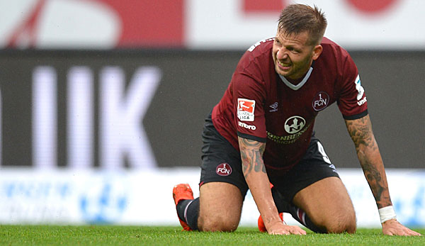 Guido Burgstaller erzielte den Treffer zum 1:0 für den 1. FC Nürnberg, für einen Sieg reichte es nicht
