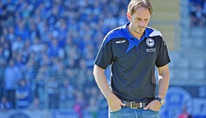 Arminia-Coach Rüdiger Rehm wartet weiterhin auf den ersten Saisonsieg mit Bielefeld
