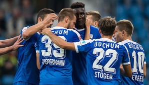 Die Spieler des VfL Bochum bejubeln einen Treffer