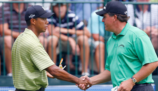 Tiger Woods und Phil Mickelson: Hand in Hand für den Golfsport