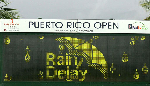 Wegen Regen wurde der Start des Turniers in Puerto Rico auf Freitag