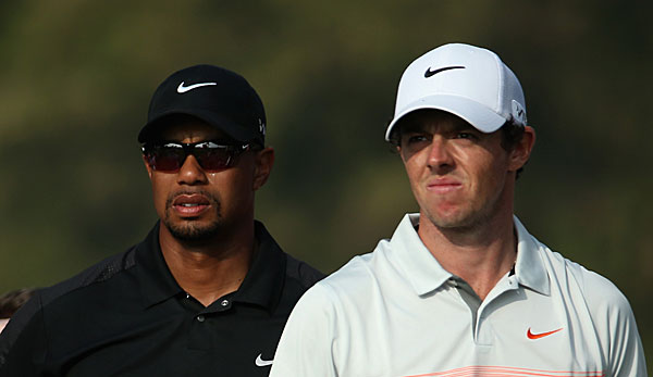 Golfstars unter sich: Tiger Woods und Rory McIlory