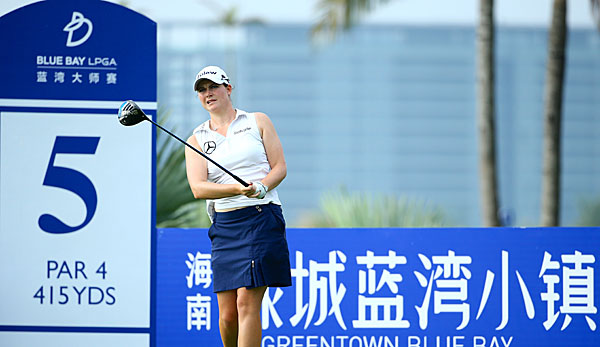 Caroline Masson liegt beim Turnier in Hainan derzeit auf Rang sieben