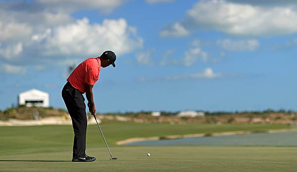 Tiger Woods auf der Hero Tour in Nassau im Dezember
